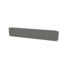 Фальш-панель на 2U цвет серый (RAL 7035) Hyperline BPV-2-RAL7035