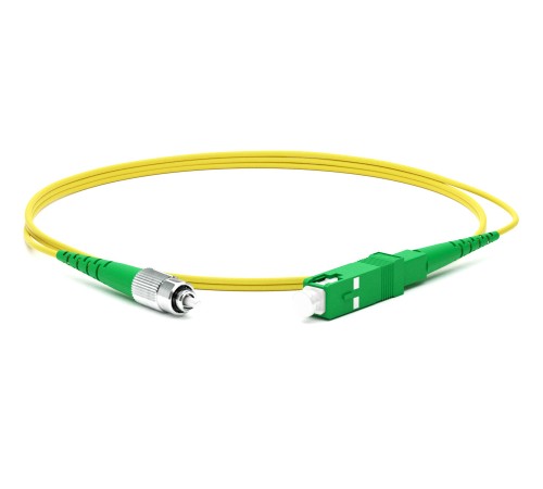 Патч-корд волоконно-оптический (шнур) Hyperline FC-S2-9-FC/AR-SC/AR-H-1.5M-LSZH-YL