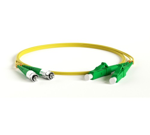 Патч-корд волоконно-оптический (шнур) Hyperline FC-D2-9-FC/AR-LC/AR-H-1.5M-LSZH-YL