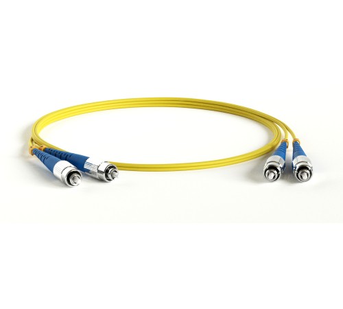 Патч-корд волоконно-оптический (шнур) Hyperline FC-D2-9-FC/UR-FC/UR-H-1.5M-LSZH-YL