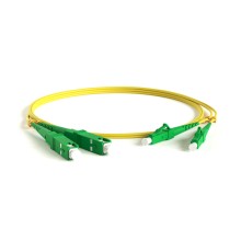 Патч-корд волоконно-оптический (шнур) Hyperline FC-D2-9-LC/AR-SC/AR-H-1.5M-LSZH-YL