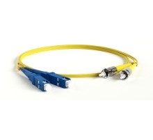 Патч-корд волоконно-оптический (шнур) Hyperline FC-D2-9-SC/UR-ST/UR-H-1.5M-LSZH-YL