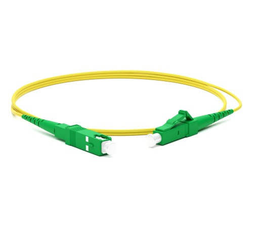 Патч-корд волоконно-оптический (шнур) Hyperline FC-S2-9-LC/AR-SC/AR-H-1.5M-LSZH-YL