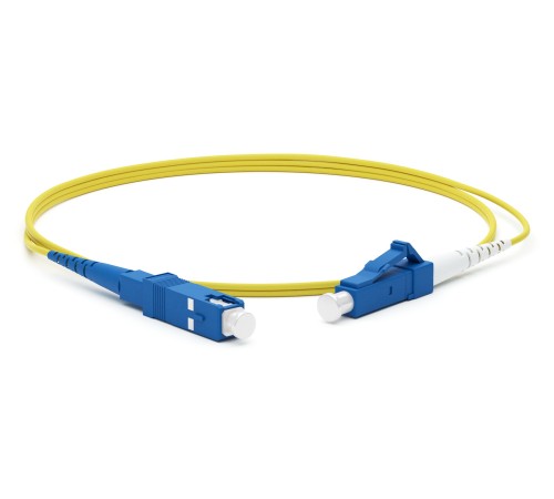 Патч-корд волоконно-оптический (шнур) Hyperline FC-S2-9-LC/UR-SC/UR-H-1.5M-LSZH-YL
