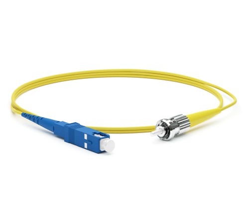 Патч-корд волоконно-оптический (шнур) Hyperline FC-S2-9-SC/UR-ST/UR-H-1.5M-LSZH-YL