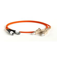 Патч-корд волоконно-оптический (шнур) Hyperline FC-D2-50-FC/PR-LC/PR-H-1.5M-LSZH-OR