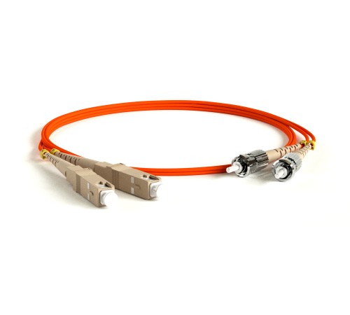 Патч-корд волоконно-оптический (шнур) Hyperline FC-D2-50-SC/PR-ST/PR-H-1.5M-LSZH-OR