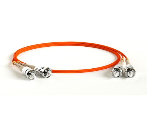 Патч-корд волоконно-оптический (шнур) Hyperline FC-D2-50-ST/PR-ST/PR-H-1.5M-LSZH-OR