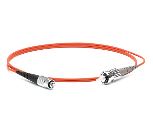 Патч-корд волоконно-оптический (шнур) Hyperline FC-S2-50-FC/PR-ST/PR-H-1.5M-LSZH-OR