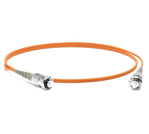 Патч-корд волоконно-оптический (шнур) Hyperline FC-S2-50-ST/PR-ST/PR-H-1.5M-LSZH-OR