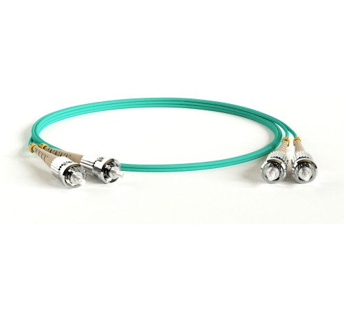 Патч-корд волоконно-оптический (шнур) Hyperline FC-D2-503-ST/PR-ST/PR-H-1.5M-LSZH-AQ