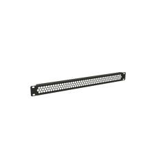 Фальш-панель перфорированная на 1U цвет черный (RAL 9005) Hyperline BPD-1-RAL9005