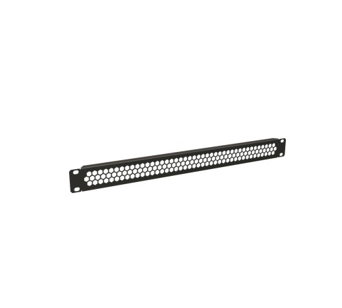 Фальш-панель перфорированная на 1U цвет черный (RAL 9005) Hyperline BPD-1-RAL9005
