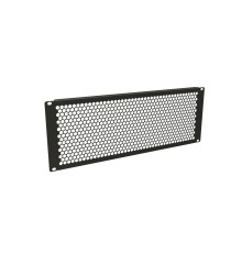 Фальш-панель перфорированная на 4U цвет черный (RAL 9005) Hyperline BPD-4-RAL9005