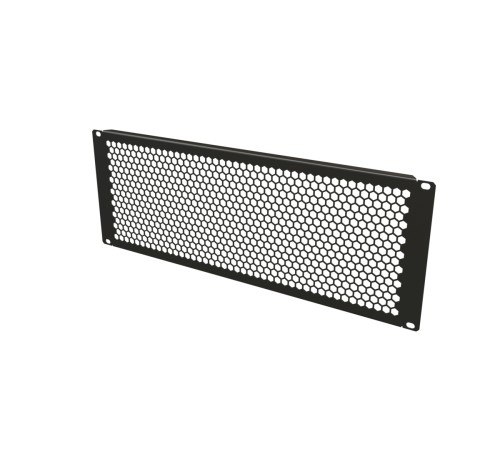 Фальш-панель перфорированная на 4U цвет черный (RAL 9005) Hyperline BPD-4-RAL9005
