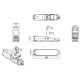 Проходной адаптер (coupler) категория 6 полный экран IDC Hyperline CA3-IDC-C6-SH-F-SL