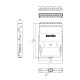 Корпус кассеты для оптических претерминированных решений Hyperline PPTR-CSS-1-6xDLC-MM/AQ-BL