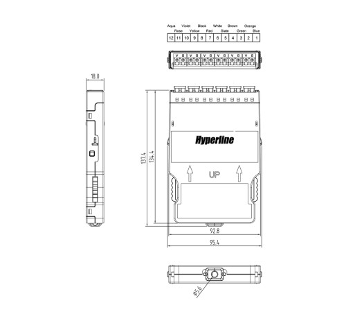 Корпус кассеты для оптических претерминированных решений Hyperline PPTR-CSS-1-6xDLC-SM/GN-BL Корпус кассеты для оптических претерминированных решений Hyperline PPTR-CSS-1-6xDLC-SM/GN-BL