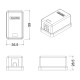 Корпус настенной розетки для установки 1-ой вставки типа Keystone Jack белый Hyperline SBB3-1-WH