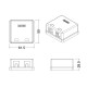 Корпус настенной розетки для установки 2-х вставок типа Keystone Jack белый Hyperline SBB3-2-WH