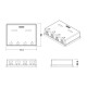 Корпус настенной розетки для установки 4-х вставок типа Keystone Jack белый Hyperline SBB3-4-WH