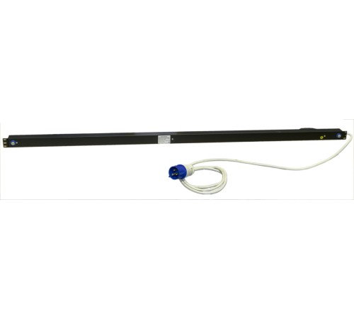 Блок розеток вертикальный Hyperline SHE-20IEC-4BIEC-B-3PVB
