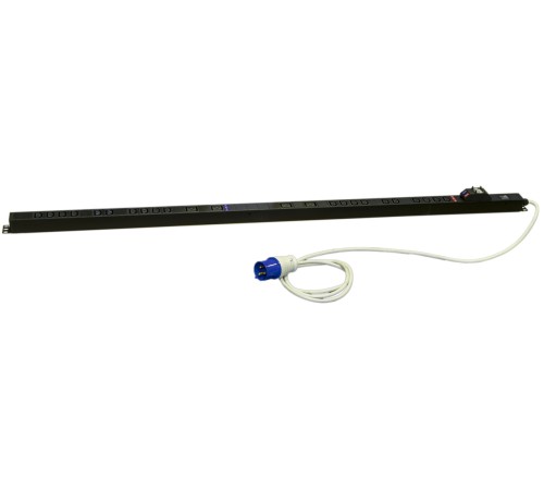 Блок розеток вертикальный Hyperline SHE-20IEC-4BIEC-B-3PVB