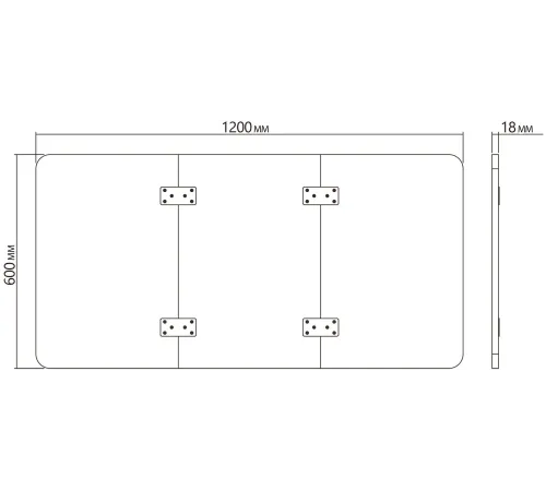 Столешница Cactus CS-TD3-CARB