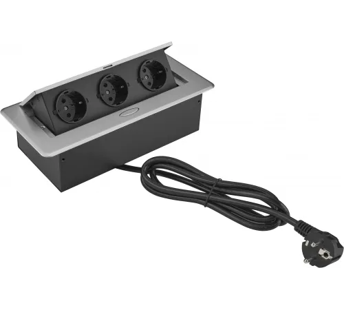 Розетка Cactus CS-SOCKET-EU3-GYBK