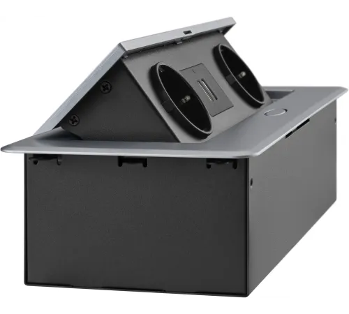 Розетка Cactus CS-SOCKET-EU/USBA-GY