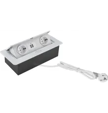 Розетка Cactus CS-SOCKET-EU/USBA-WH