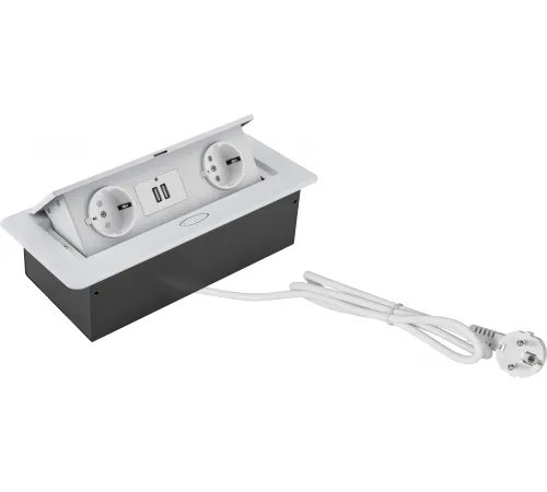 Розетка Cactus CS-SOCKET-EU/USBA-WH