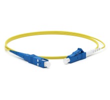 Патч-корд волоконно-оптический (шнур) Hyperline FC-S2-9-LC/UR-SC/UR-H-0.5M-LSZH-YL