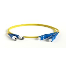 Патч-корд волоконно-оптический (шнур) Hyperline FC-D2-9-FC/UR-SC/UR-H-0.5M-LSZH-YL