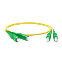 Патч-корд волоконно-оптический (шнур) Hyperline FC-D2-9-SC/AR-SC/AR-H-0.5M-LSZH-YL
