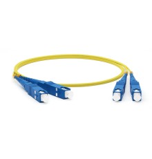 Патч-корд волоконно-оптический (шнур) Hyperline FC-D2-9-SC/UR-SC/UR-H-0.5M-LSZH-YL