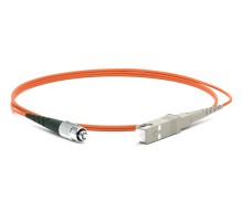 Патч-корд волоконно-оптический (шнур) Hyperline FC-S2-50-FC/PR-SC/PR-H-0.5M-LSZH-OR