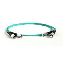 Патч-корд волоконно-оптический (шнур) Hyperline FC-D2-503-FC/PR-FC/PR-H-0.5M-LSZH-AQ