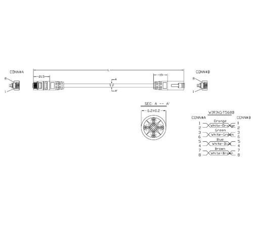 Патч-корд Hyperline PC-LPM-UTP-RJ45-RJ45-C6-0.3M-LSZH-GN