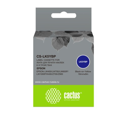Картридж ленточный Cactus CS-LK5YBP