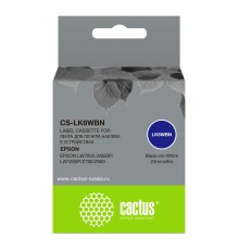 Картридж ленточный Cactus CS-LK6WBN