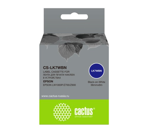 Картридж ленточный Cactus CS-LK7WBN