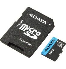 Флеш карта microSDXC Adata AUSDX64GUICL10A1-RA1