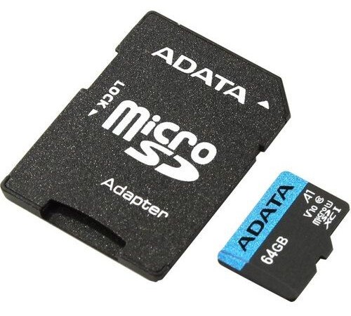 Флеш карта microSDXC Adata AUSDX64GUICL10A1-RA1