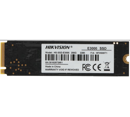 Накопитель SSD Hikvision PCIe 3.0 x4 256GB HS-SSD-E3000/256G