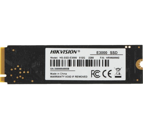 Накопитель SSD Hikvision PCIe 3.0 x4 512GB HS-SSD-E3000/512G