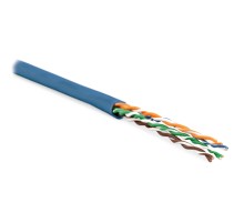 Кабель витая пара Hyperline UUTP4-C5E-P24-IN-PVC-BL-100