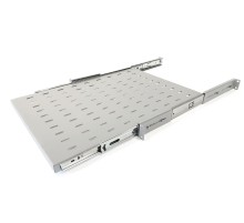 Полка выдвижная c 19'' креплением глубина 450 мм нагрузка до 20 кг для шкафов TTB глубиной 600-1200мм цвет серый (RAL 7035) Hyperline TSS3-450-RAL7035