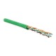Кабель витая пара Hyperline UUTP4-C5E-P24-IN-PVC-GN-100