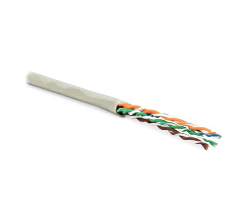 Кабель витая пара Hyperline UUTP4-C5E-P24-IN-PVC-GY-100